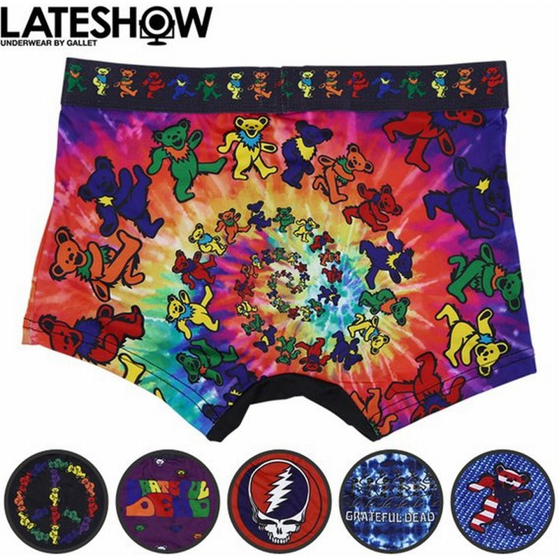 レイトショー Lateshow ボクサーパンツ メンズ Grateful Dead タイダイ かわいい クマ ダンシングベア 下着 アンダーウェア 送料無料 通販 Lineポイント最大0 5 Get Lineショッピング