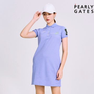 【ṔEARLY GATES】女款淺藍色吸汗速乾透氣涼爽親膚修身魅力連身洋裝 JLV84202