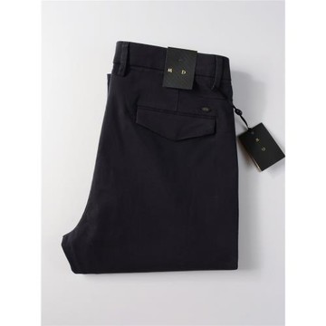 MD男裝 2025春秋純棉抗皺高端新款卡其色褲子直筒商務修身休閑褲