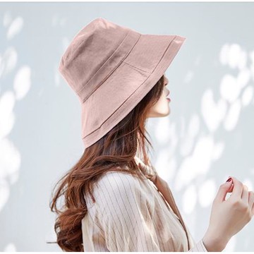 【DR.MANGO】漁夫帽-防曬遮陽、帽沿可翻轉、棉盆帽