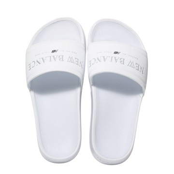 NEW BALANCE 拖鞋 NB 白色 美式復古 基本 運動拖鞋 女 SWF200H3