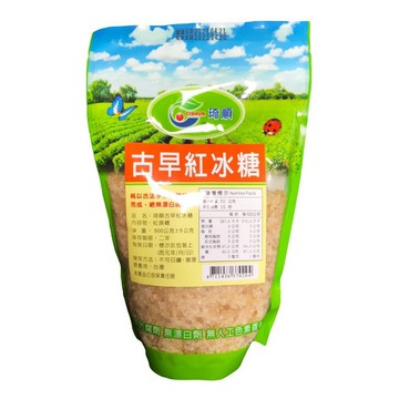 琦順 古早紅冰糖(細)500公克/包
