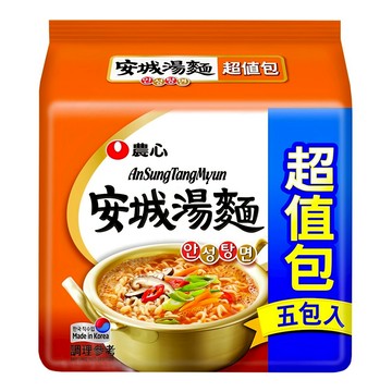 NONGSHIM 農心 安城湯麵 125g  5包