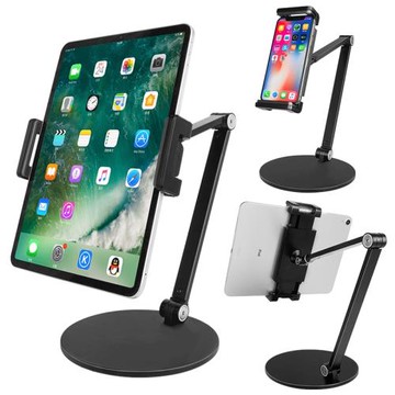 ipad支架桌面Pro12.9寸平板鋁合金懶人支撐架子萬能通用網課托架網課學習拍攝可調節伸縮升降懸臂固定支架