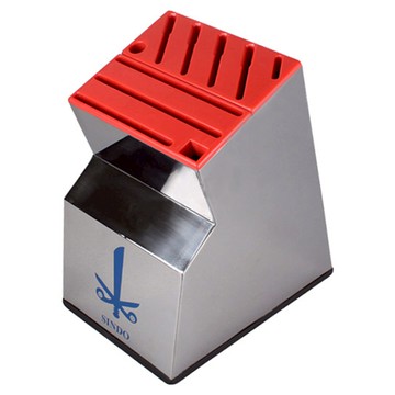 立式不鏽鋼10孔方形刀架  270 x 160 x 290mm  顏色隨機  1個