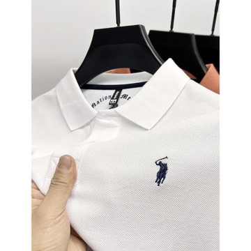 100%純棉小馬標保羅polo衫短袖男翻領夏季2024新款高端半袖上衣潮