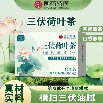 養生茶包 三伏荷葉茶 茯苓荷葉薏苡仁羅漢果茶正品