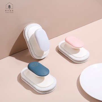 【喬木居家】 台灣現貨+快速出貨 手柄海綿清潔刷 萬用清潔刷 廚房清潔刷 浴室清潔刷 海綿刷