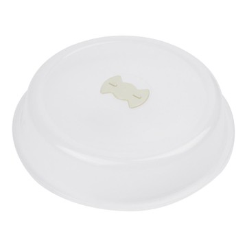 FOX RUN 防噴微波蓋 26cm 圓  1個  28 x 5.8cm  白色