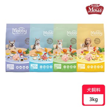 【Mobby 莫比】自然食犬糧系列-3kg〔C30/C27/L25/C25〕(若缺貨將以小包代替/幼母犬/成犬/低卡關節)