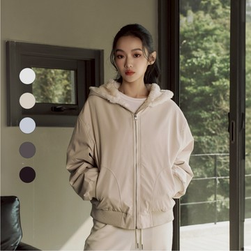 50% Fifty Percent｜雙面穿兔絨飛行外套｜02562341007