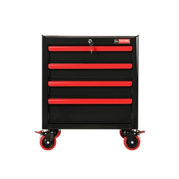 樹德SHUTER 桌下4抽工具車 黑櫃紅手把 /組 TC5-13S【APP滿額下單10%點數(單一帳號最高5000點)】1/31止