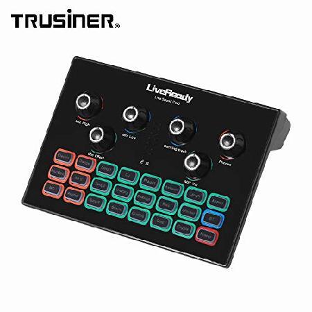 YUEBAJUN SC-01 Portable Audio Maudio Interface Professional Sound Card For Trusiner Studio Equipment Recording Dj Sound Effect Mixer