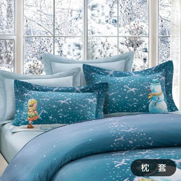 【繪見幾米】頭碰頭說說話 悄悄話 歐式枕套（單入）