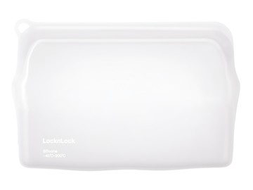 LocknLock 樂扣樂扣 N次矽膠密封袋 好壓自黏款 330ml  白色  1個