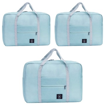 多功能折疊旅行包 G661 96g 3個  53 x 33 x 26cm  湖水藍  1組