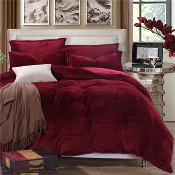 秋冬法蘭絨保暖單件被套加厚珊瑚絨雙面毛絨牛奶絨加大被罩三件套