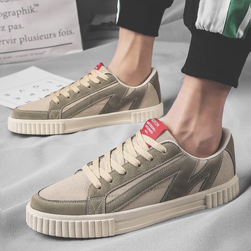 新款秋季帆布男鞋百搭板鞋韓版潮流透氣布鞋男士小白休閑潮鞋