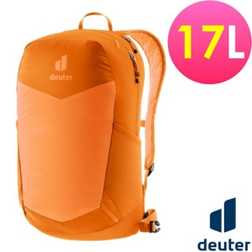 【Deuter】新 Speed Lite 多孔式減震超輕旅遊背包 17L(腰帶可拆)_3410125 橘