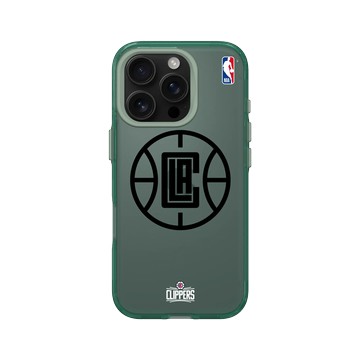 iPhone 16 Pro Clear 憂墨綠 - NBA - B&W-洛杉磯快艇 L.A. Clippers B&W - Light