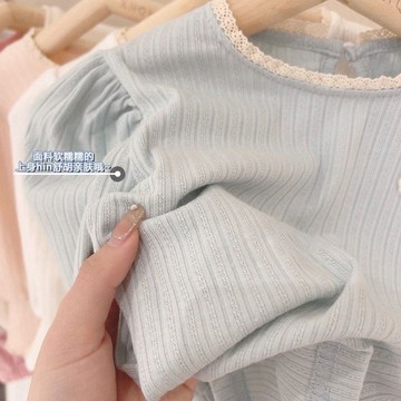 🎀biubiu童裝🎀女寶寶簡約可愛打底衫2022女童春裝新款女童彈力修身T恤