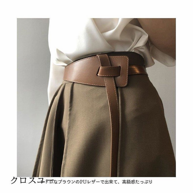 ベルト Puレザー レディース Puベルト 合皮 ベルト おしゃれ 幅広 細見え サイズ調節自由 フェイクレザー 細ベルト Pu ブラウン 通販 Lineポイント最大0 5 Get Lineショッピング