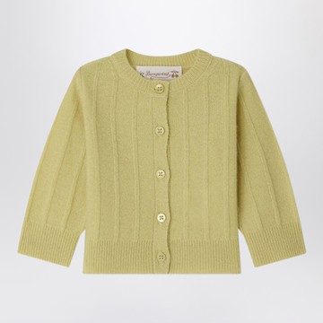 Leander light green cashmere cardigan