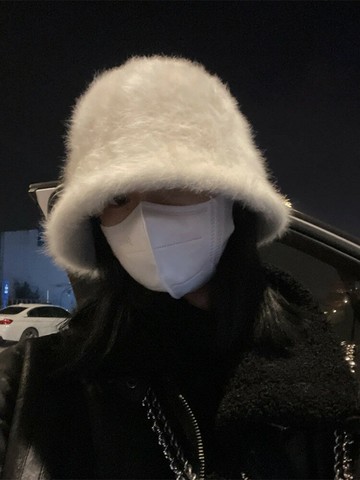 韓國兔毛漁夫帽女素顏小百搭保暖遮臉帽子可愛秋冬毛茸茸盆帽潮 雙11全館免運