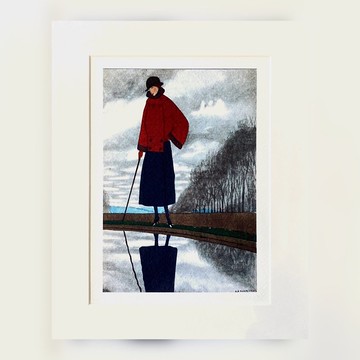 本店獨立印製 - 法國1919年VINTAGE - 藝術月刊內頁插畫