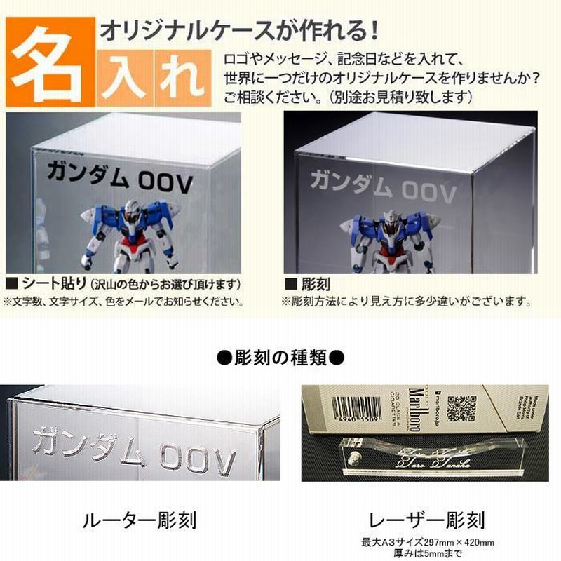 アクリルケース 透明 W300mm H300mm D300mm 【台座あり アクリルケース 透明 W300mm H300mm D300mm 【台座あり