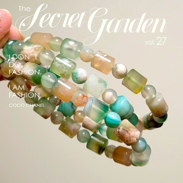 ⭕綠櫻花瑪瑙⭕ 櫻花瑪瑙手串 桶珠手串 純天然無優化 天然晶洞無修 水晶 能量水晶 水晶手練 水晶手珠 水晶手串