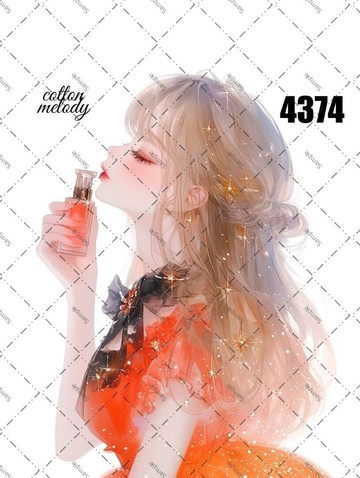 original sticker no.4374 人物貼紙 原創貼紙 原創人物貼紙 裝飾貼紙 cotton melody