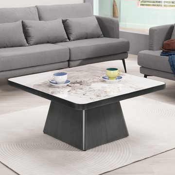 MUNA家居   傑倫3尺岩板大茶几    90.5X90.5X42.5cm