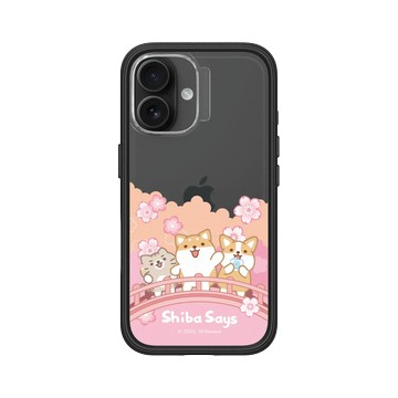 iPhone 16 Mod NX 黑 - 柴語錄 Shiba Says - 賞櫻小確幸