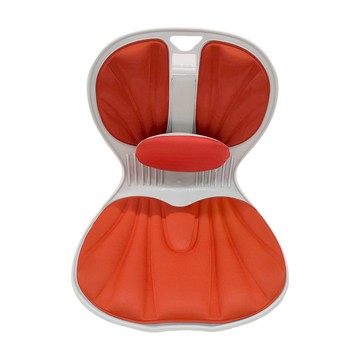 西格傢飾 新款ㄉㄨㄞㄉㄨㄞ小腰墊矯正坐姿防駝背美姿墊  35.5 x 34.5 x 36cm  緋紅色