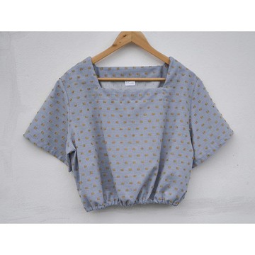 純棉 | 方領丹寧藍上衣