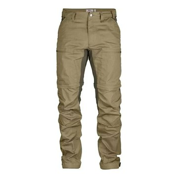 ├登山樂┤瑞典 Fjallraven Abisko Lite Trekking Zip Off Trousers 兩截褲 男 # FR81535R-220-246 沙棕/暗棕綠
