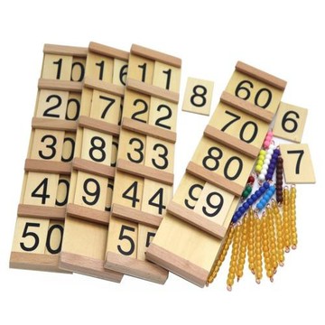 幼兒園早教數學教具456歲兒童啟蒙木制益智一百以內數字學習玩具