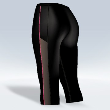 AREX SPORT 萊卡七分透膚壓力褲