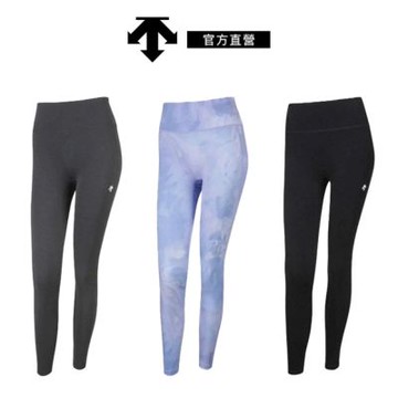 【DESCENTE】迪桑特 訓練緊身褲 基本款及踝內搭褲 (圖案/黑色/灰色)