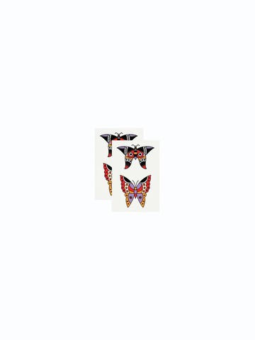 Butterfly Buddies Tattoo Sticker Pair 2 Sale