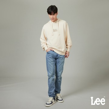Lee 705 涼感 彈性中腰標準小直筒牛仔褲 男 淺藍洗水 LB417075112