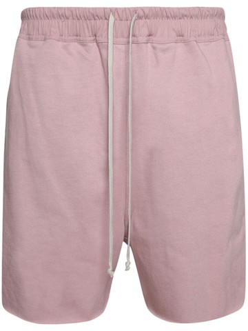 Rick Owens - drop-crotch drawstring shorts - men - Cupro - 50 - Pink