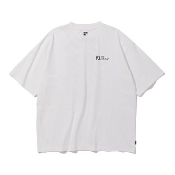 日本限定POLER PIGMENT DAY ONE RELAX FIT TEE 復古水洗圖騰寬鬆短袖T恤 / 白