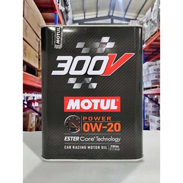 【4%點數】『油工廠』MOTUL 300V POWER 0W20 ESTER 全合成 雙酯類 酯類 鐵罐 2L【樂天APP下單限定】
