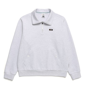 女裝 MANATEE 半開拉鍊上衣 - 淺米色