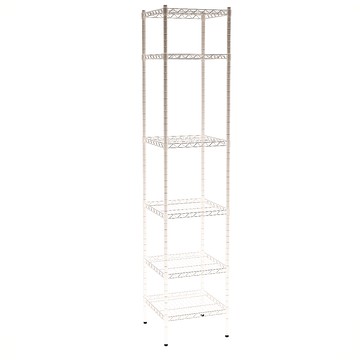 【客尊屋】小資型《粗管徑》 45X45X225Hcm白騎士六層架