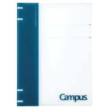 KOKUYO 國譽 Campus 2 x 2薄型4孔活頁夾  A5尺寸  深藍色  1本