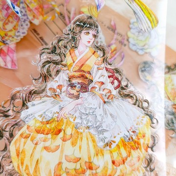 1208 金秋永恆 Ginkgo Girl /  紙膠帶