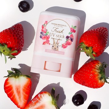 OHANA MAHAALO 莓果兔兔 絲滑白雪防曬棒15g